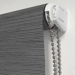 MADECOSTORE Store Enrouleur Tamisant Gris Chiné H160cm - Gamme Must - Gris Foncé - L41 X H160cm - Gris Foncé -Promos Store Boutique 41576635 3