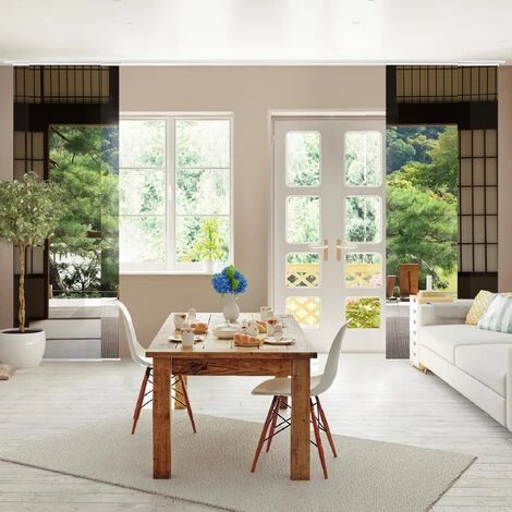 BILDERWELTEN Ensemble De Rideaux Coulissants - Dojo In Harmony - 6 Rideaux à Panneaux Dimension: 250 X 360cm (6 Rideaux á 250 X 60cm), Système De Montage: Sans Suspension 4 BILDERWELTEN Ensemble De Rideaux Coulissants - Dojo In Harmony - 6 Rideaux à Panneaux Dimension: 250 X 360cm (6 Rideaux á 250 X 60cm), Système De Montage: Sans Suspension – Image 2