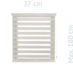 PUR LINE Store à Rouleau Nuit Et Jour Bicolore Avec Double Toile Et Chaîne Manuelle - Brut 8 PUR LINE Store à Rouleau Nuit Et Jour Bicolore Avec Double Toile Et Chaîne Manuelle - Brut -Promos Store Boutique 43374067 2