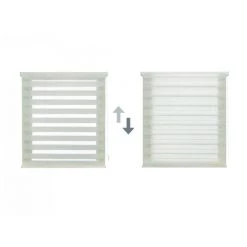 PUR LINE Store à Rouleau Nuit Et Jour Bicolore Avec Double Toile Et Chaîne Manuelle - Brut 10 PUR LINE Store à Rouleau Nuit Et Jour Bicolore Avec Double Toile Et Chaîne Manuelle - Brut -Promos Store Boutique 43374067 4