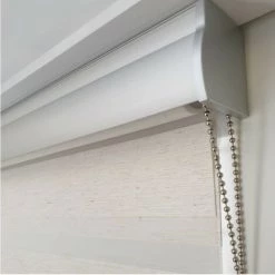 MADECOSTORE Store Enrouleur Jour Nuit Alutech Avec Coffre - Gamme Must - Lin - L63 X H250cm - Lin