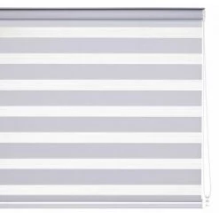 LOLAHOME Store Enrouleur Nuit Et Jour Tissu Blanc 160x180 Cm