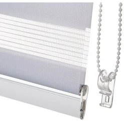 YESDEKO Store Enrouleur Nuit Jour Blanc 120x180cm Iris -Promos Store Boutique 45753315 5