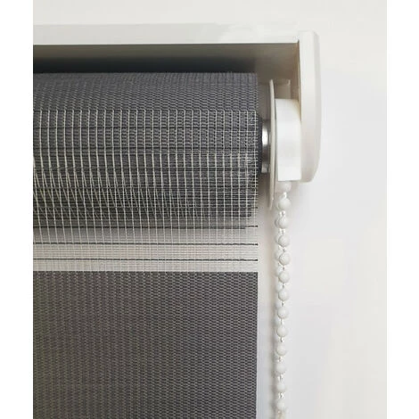 MADECOSTORE Store Enrouleur Jour Nuit Prêt-à-poser Sans Percer H250cm - Gris Anthracite - L45 X H250cm - Gris Anthracite 7 MADECOSTORE Store Enrouleur Jour Nuit Prêt-à-poser Sans Percer H250cm - Gris Anthracite - L45 X H250cm - Gris Anthracite – Image 5