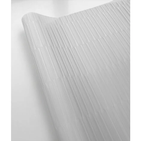 MADECOSTORE Panneau Japonais Tamisant Structuré 50cm - Blanc - L45 X H260cm - Blanc 4 MADECOSTORE Panneau Japonais Tamisant Structuré 50cm - Blanc - L45 X H260cm - Blanc – Image 2