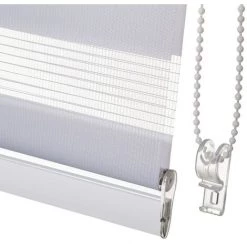 LOLAHOME Store Enrouleur Nuit Et Jour Tissu Blanc 120x180 Cm -Promos Store Boutique 47676132 4