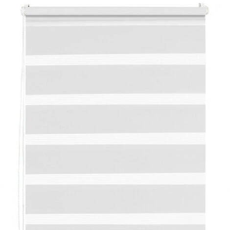 MADECOSTORE Lot De 2 Stores Jour Nuit Basiques - Blanc - L41 X H100cm - Blanc 5 MADECOSTORE Lot De 2 Stores Jour Nuit Basiques - Blanc - L41 X H100cm - Blanc – Image 3