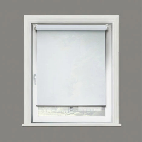 MADECOSTORE Store Enrouleur Tamisant Automatique Sans Percer - Gamme Must - Blanc - L41 X H160cm - Blanc 3 MADECOSTORE Store Enrouleur Tamisant Automatique Sans Percer - Gamme Must - Blanc - L41 X H160cm - Blanc