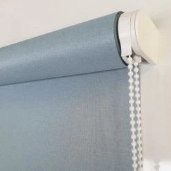 MADECOSTORE Store Enrouleur Occultant Tissu Double Face - Bleu Glacier - L64 X H190cm - Bleu Glacier -Promos Store Boutique 49741961 3