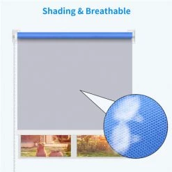 KARTOKNER Store Pour Lumière Du Jour, Opaque, Kit De Montage Inclus, Store Uni, Polyester Gris, 40 X 210 Cm, (Bleu) -Promos Store Boutique 50062821 4