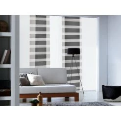 MADECOSTORE Panneau Japonais Jour Nuit Anthracite - - L60 X H300cm