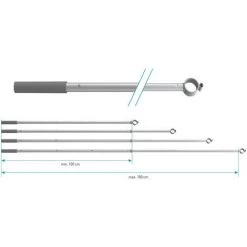 SOLSTRO Canne Télescopique Pour Actionner Les Lucarnes Et Les Stores, Les Fenêtres De Toit Solstro Et Dakea Hors De Portée Ainsi Que Les Fenêtres VELUX à Poignée Basse -Promos Store Boutique 51038565 3