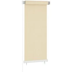 VidaXL Store Roulant D'extérieur Crème 60x140 Cm PEHD - Crème