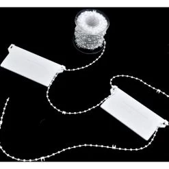 KARTOKNER Poids De Store Vertical Lattes Inférieure & Plastique Chaînes Aveugles Verticales Pour Kit De Réparation De Stores Verticaux Rideaux (Chaîne Inférieure 10 Mètres Plaque Inférieure 20 Pièces) -Promos Store Boutique 51512820 3