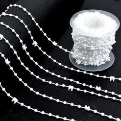 KARTOKNER Poids De Store Vertical Lattes Inférieure & Plastique Chaînes Aveugles Verticales Pour Kit De Réparation De Stores Verticaux Rideaux (Chaîne Inférieure 10 Mètres Plaque Inférieure 20 Pièces) -Promos Store Boutique 51512820 4