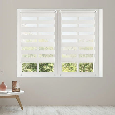 STORESDECO Store Jour/Nuit EasyFix, Installation Sans Perçage, Blanc, 45 X 180cm 4 STORESDECO Store Jour/Nuit EasyFix, Installation Sans Perçage, Blanc, 45 X 180cm – Image 2