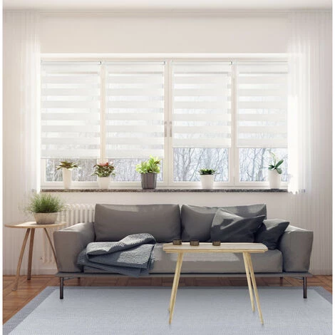 STORESDECO Store Jour/Nuit EasyFix, Installation Sans Perçage, Blanc, 45 X 180cm 5 STORESDECO Store Jour/Nuit EasyFix, Installation Sans Perçage, Blanc, 45 X 180cm – Image 3