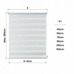 STORESDECO Store Jour/Nuit EasyFix, Installation Sans Perçage, Blanc, 45 X 180cm 9 STORESDECO Store Jour/Nuit EasyFix, Installation Sans Perçage, Blanc, 45 X 180cm -Promos Store Boutique 51538195 4