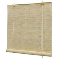 YOUTHUP Store Roulant En Bambou 100 X 220 Cm Naturel - Brun