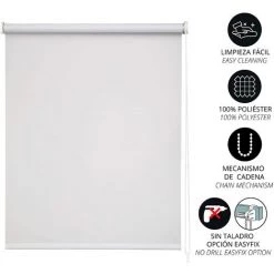 LUANCE Stagiaire Opaque 90x180cm - Blanc -Promos Store Boutique 52531734 2