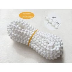 ECHOO (10 Mètres) Avec 10 Connecteurs Pour Store Enrouleur, Cordon De Chaîne à Perles, Cordon Vénitien Vertical Pour Store Enrouleur, Pièces De Rechange, Accessoires De Réparation (blanc) -Promos Store Boutique 52650533 2