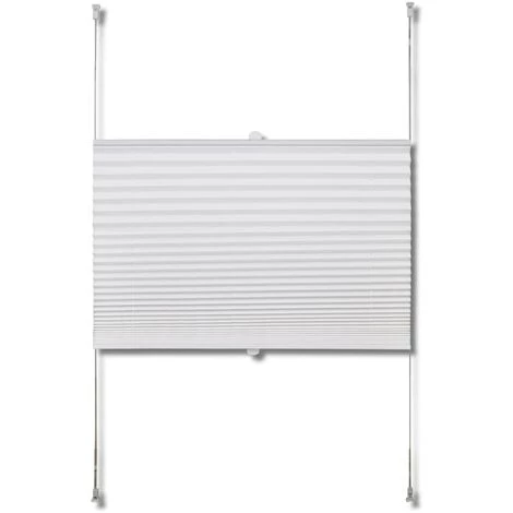 LITZEE Store Plissé 80x125 Cm Blanc # 6 LITZEE Store Plissé 80x125 Cm Blanc # – Image 4