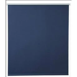HELLOSHOP26 Store Enrouleur Occultant Isolant Thermique Avec Revêtement Sans Perçage 50 X 160 Cm Bleu - Bleu