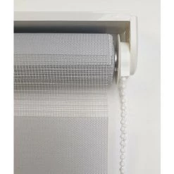 MADECOSTORE Store Enrouleur Jour Nuit Prêt-à-poser Sans Percer H150cm - Gris - L45 X H150cm - Gris -Promos Store Boutique 55427763 5