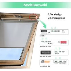 VINGO Store Enrouleur Occultant Store Lucarne F04 Noir 100% Store Enrouleur Thermique Occultant Fenêtre Pour GGL GGU GHL Pour Velux - Noir -Promos Store Boutique 55433597 3