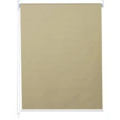 DéCOSHOP26 Store Enrouleur De Fenêtre Occultant Protection Solaire Store à Tirage Latéral 70x230cm Opaque Beige - Beige