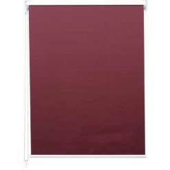 DéCOSHOP26 Store Enrouleur De Fenêtre Occultant Protection Solaire 100x160cm Opaque Bordeaux - Or