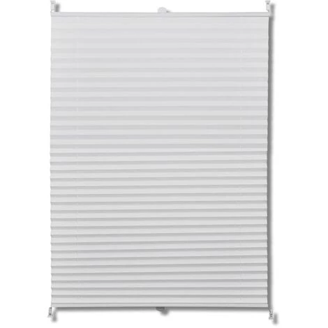 INLIFE Store Plissé 80x150 Cm Blanc 3 INLIFE Store Plissé 80x150 Cm Blanc