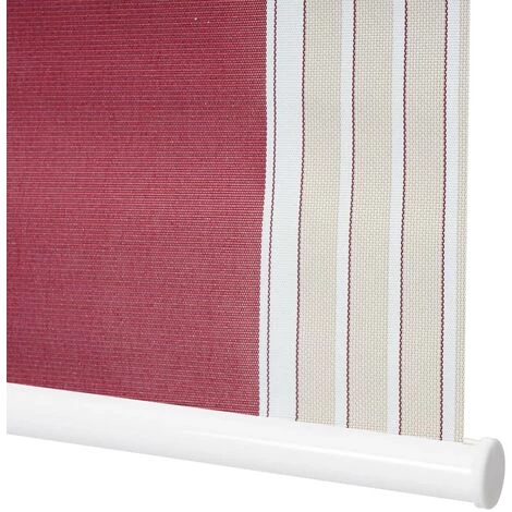 DéCOSHOP26 Store Enrouleur De Fenêtre Occultant Protection Solaire Store à Tirage Latéral 40x160cm Opaque Beige Rouge Blanc - Beige 4 DéCOSHOP26 Store Enrouleur De Fenêtre Occultant Protection Solaire Store à Tirage Latéral 40x160cm Opaque Beige Rouge Blanc - Beige – Image 2