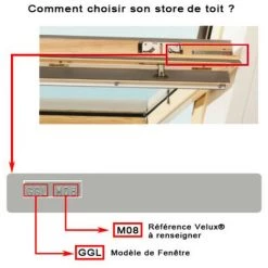 MADECOSTORE Store De Toit Occultant Cadre Alu Compatible VELUX® - Blanc - L61 X HM06 - Blanc -Promos Store Boutique 5601769 4