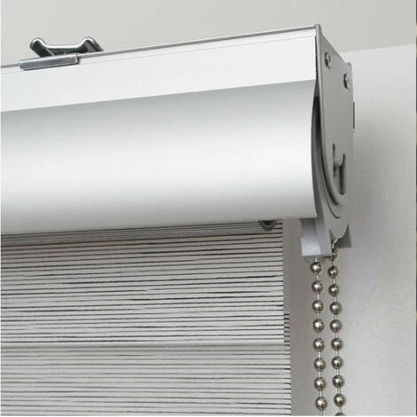 MADECOSTORE Store Enrouleur Jour Nuit Avec Coffre - Gamme Must - Blanc Et Noir - L63 X H220cm - Blanc Et Noir 4 MADECOSTORE Store Enrouleur Jour Nuit Avec Coffre - Gamme Must - Blanc Et Noir - L63 X H220cm - Blanc Et Noir – Image 2