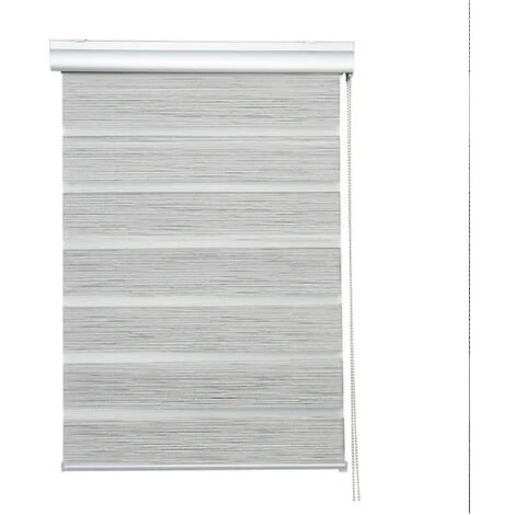 MADECOSTORE Store Enrouleur Jour Nuit Avec Coffre - Gamme Must - Blanc Et Noir - L63 X H220cm - Blanc Et Noir 6 MADECOSTORE Store Enrouleur Jour Nuit Avec Coffre - Gamme Must - Blanc Et Noir - L63 X H220cm - Blanc Et Noir – Image 4