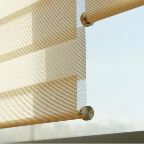 MADECOSTORE Store Enrouleur Jour Nuit Avec Coffre - Gamme Must - Sable - L63 X H220cm - Sable 4 MADECOSTORE Store Enrouleur Jour Nuit Avec Coffre - Gamme Must - Sable - L63 X H220cm - Sable – Image 2