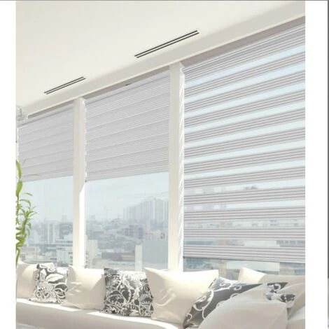 MADECOSTORE Store Enrouleur Jour Nuit Sans Percer - Gamme Must - Gris - L41 X H190cm - Gris 3 MADECOSTORE Store Enrouleur Jour Nuit Sans Percer - Gamme Must - Gris - L41 X H190cm - Gris