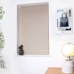 MADECOSTORE Store Enrouleur Tamisant H190cm - Taupe - L64 X H190cm - Taupe