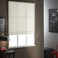 MADECOSTORE Store Enrouleur Tamisant H190cm - Gamme Must - Graine De Lin - L54 X H190cm - Graine De Lin