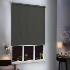 MADECOSTORE Store Enrouleur Occultant H190cm - Gamme Must - Gris Anthracite - L54 X H190cm