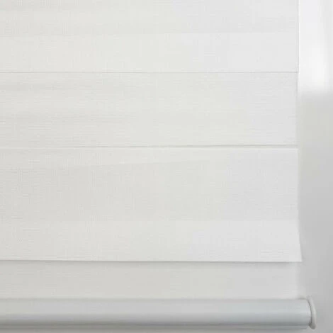MADECOSTORE Store Enrouleur Jour Nuit Chic Sans Percer H160cm - Blanc - L66 X H160cm - Blanc 6 MADECOSTORE Store Enrouleur Jour Nuit Chic Sans Percer H160cm - Blanc - L66 X H160cm - Blanc – Image 4