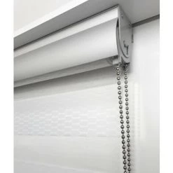 MADECOSTORE Store Enrouleur Jour Nuit Jacquard Avec Coffre - Gamme Must - Blanc - L153 X H250cm - Blanc -Promos Store Boutique 5602153 5