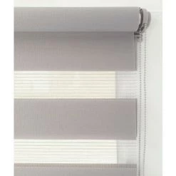 MADECOSTORE Store Enrouleur Jour Nuit Chaînette Coordonnée Sans Percer - Taupe - L41 X H190cm - Taupe -Promos Store Boutique 5602179 4