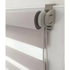 MADECOSTORE Store Enrouleur Jour Nuit Chaînette Coordonnée Sans Percer - Taupe - L41 X H190cm - Taupe -Promos Store Boutique 5602179 5