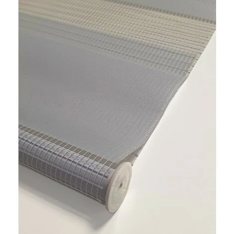 MADECOSTORE Store Enrouleur Jour Nuit Chaînette Coordonnée Sans Percer - Gris Clair - L41 X H190cm - Gris Clair 7 MADECOSTORE Store Enrouleur Jour Nuit Chaînette Coordonnée Sans Percer - Gris Clair - L41 X H190cm - Gris Clair – Image 5