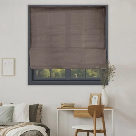 MADECOSTORE Store Bateau Voile Structuré - Taupe - L60 X H180cm - Taupe 3 MADECOSTORE Store Bateau Voile Structuré - Taupe - L60 X H180cm - Taupe