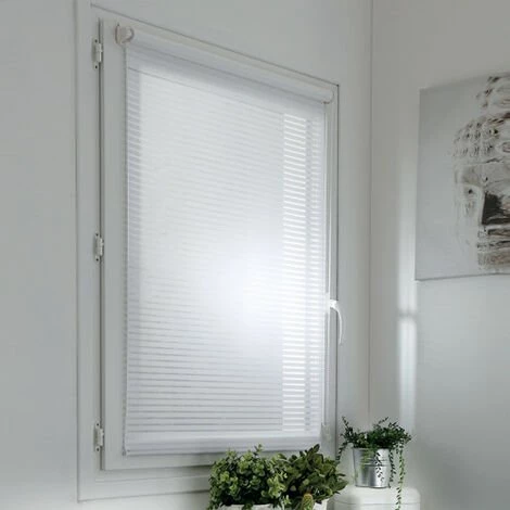 MADECOSTORE Store Enrouleur Tamisant Sans Percer - Blanc Ajouré - L66 X H170cm - Blanc Ajouré 3 MADECOSTORE Store Enrouleur Tamisant Sans Percer - Blanc Ajouré - L66 X H170cm - Blanc Ajouré