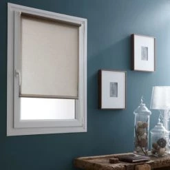 MADECOSTORE Store Enrouleur Tamisant Sans Percer - Lin - L36 X H170cm - Lin