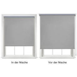 Randaco Store Occultant 110x160cm Klemmfix Store Occultant Pour Fenêtre Store Lumière Du Jour Protection De La Vie Privée Avec Revêtement Sans Perçage Pour Fenêtres & Portes Gris - Gris -Promos Store Boutique 56396442 4